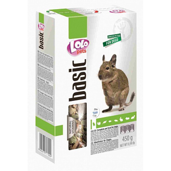 "Lolopets" Корм для чилійської білки "Дегу" 450г